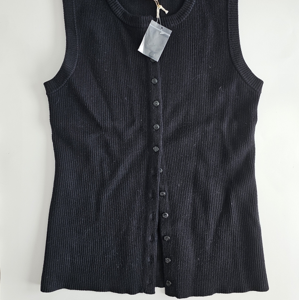 Camila Coelho ribbed knit button-up top - Picture 4 of 6